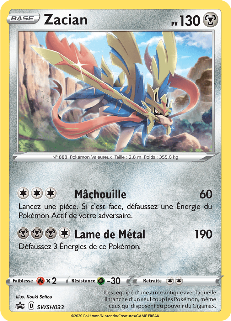 Zacian - Promo SWSH - SWSH033 - Régulation D