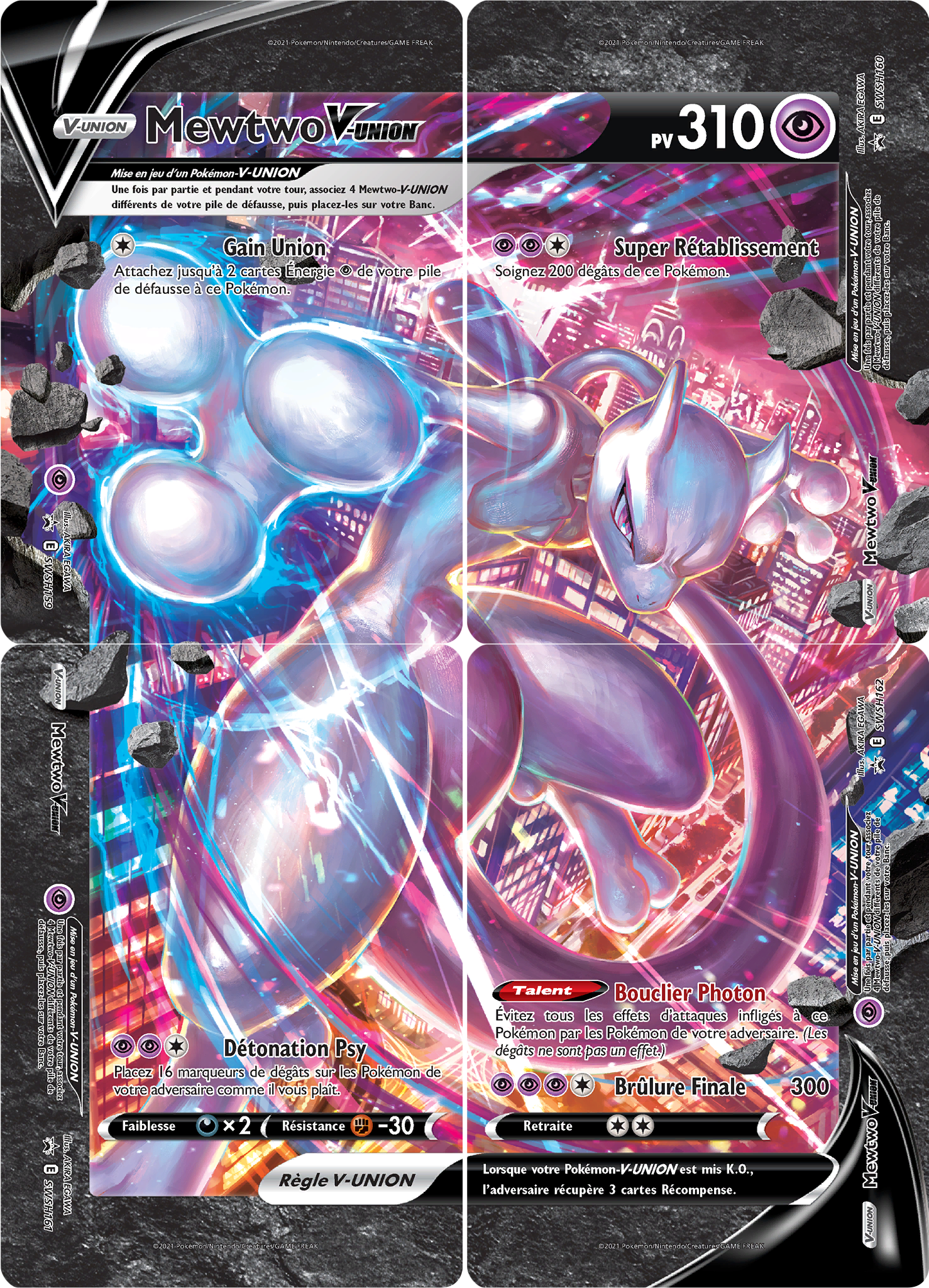 Mewtwo V - Promo SWSH - SWSH159-162 - Régulation E