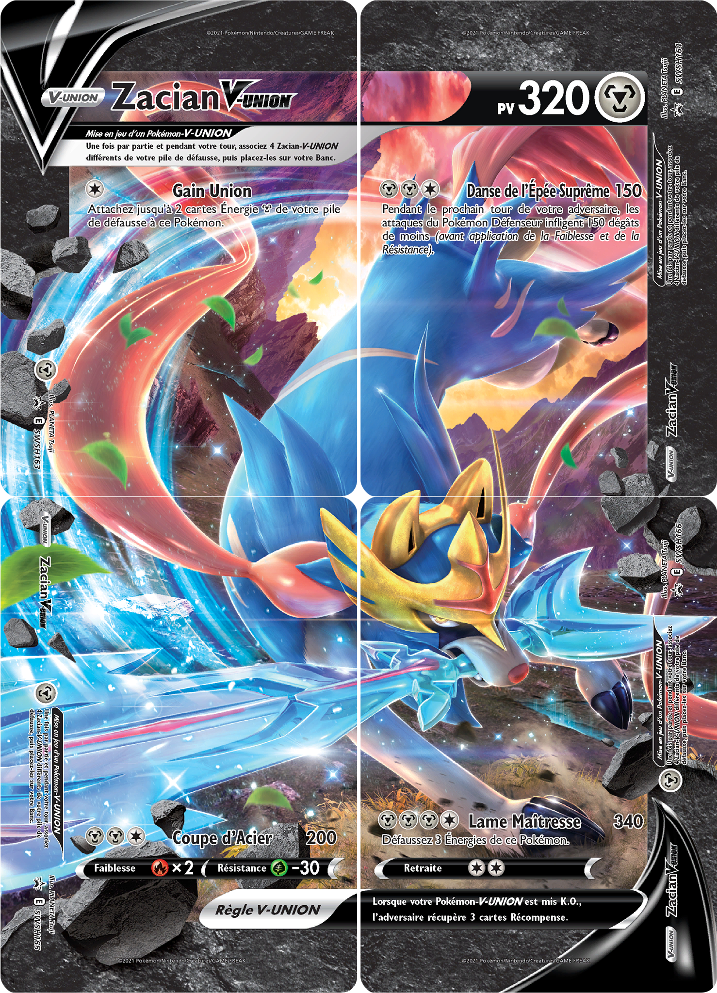 Zacian V - Promo SWSH - SWSH163-166 - Régulation E