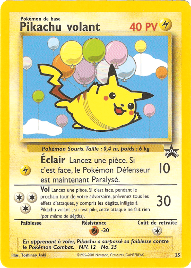 Pikachu volant - Promo Wizards - 025 - Commune