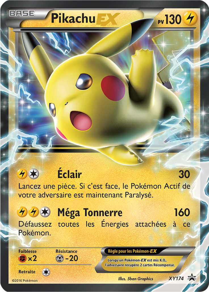 Pikachu EX - Promo XY - XY174 - Commune