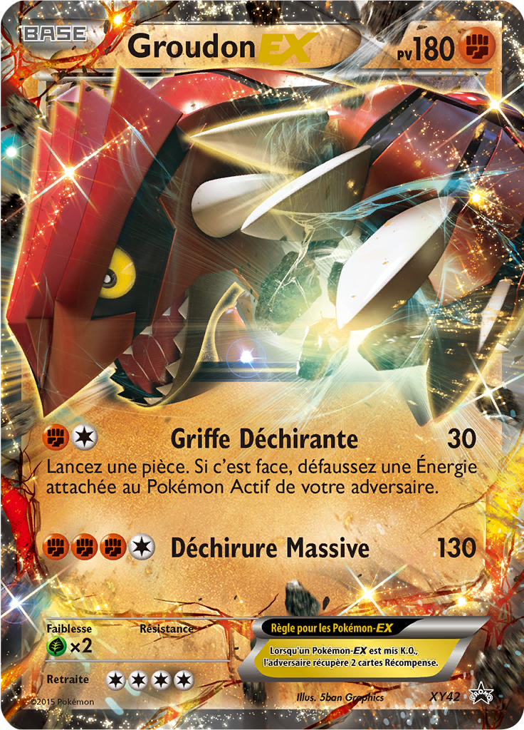 Groudon EX - Promo XY - XY42 - Commune