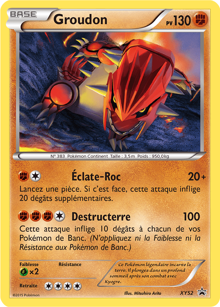 Groudon - Promo XY - XY52 - Commune