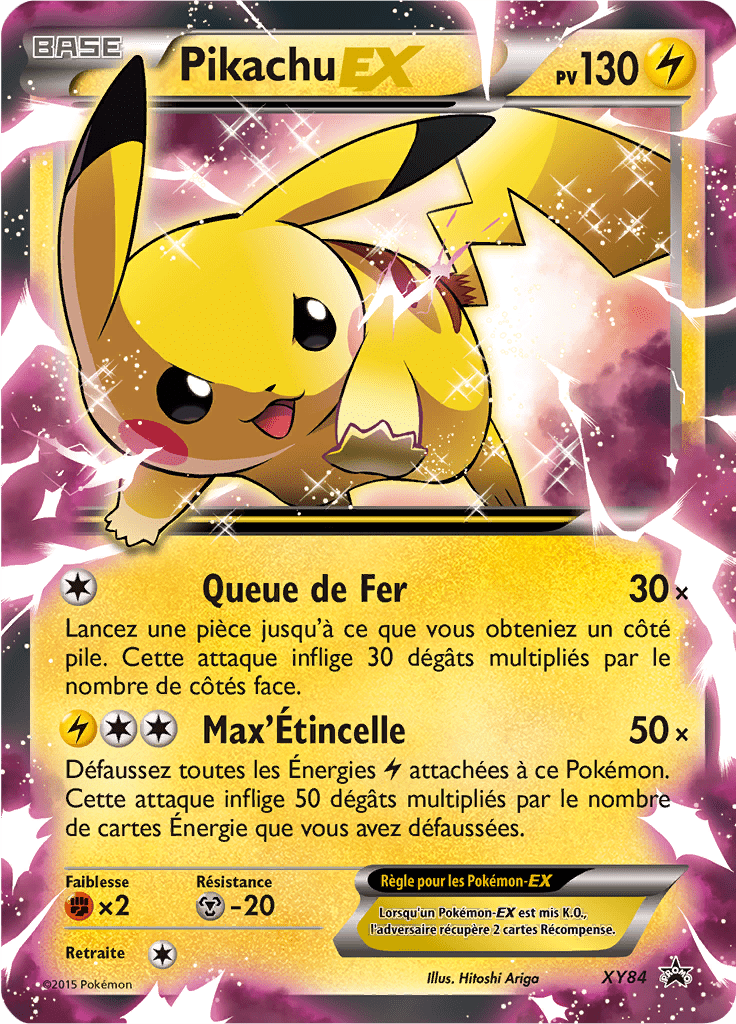 Pikachu EX - Promo XY - XY84 - Commune