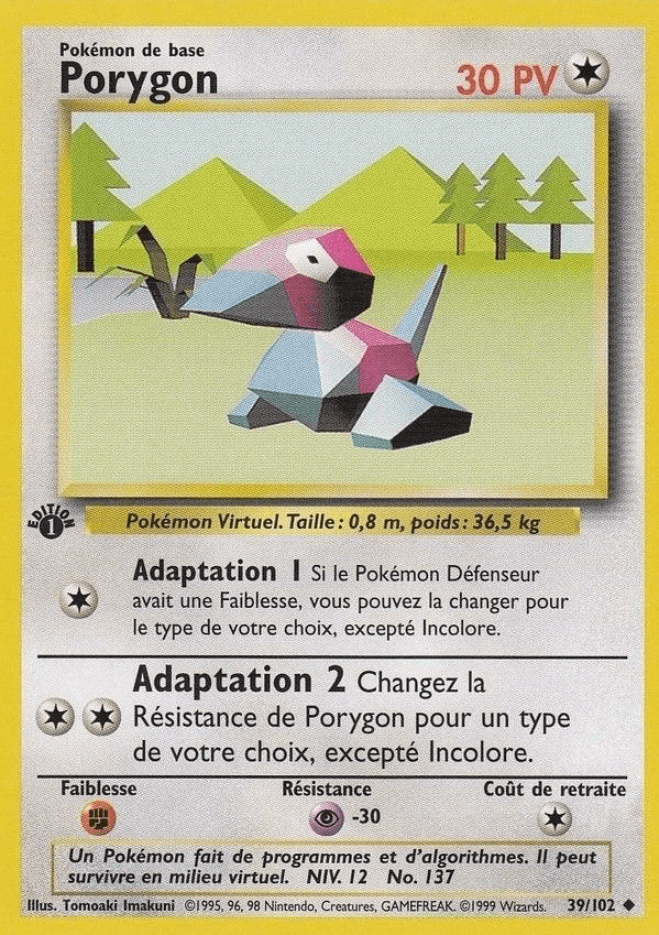 Porygon - Set de Base - 039 - Peu commune