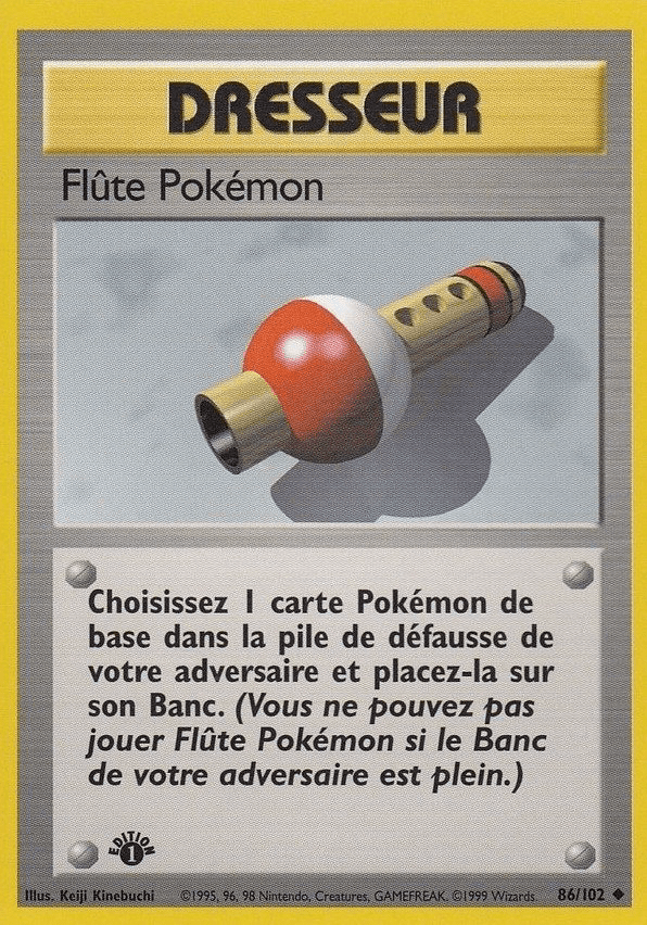 Flûte Pokémon - Set de Base - 086 - Peu commune