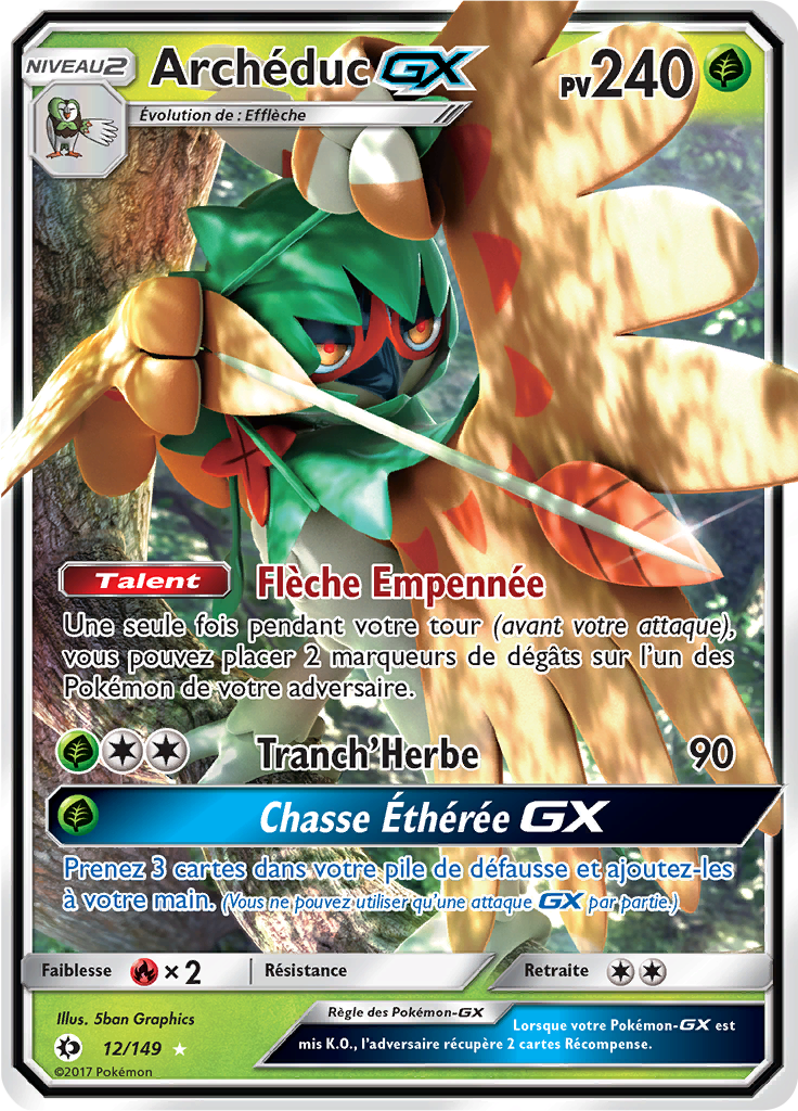 Archéduc GX - Soleil et Lune - 012 - Holographique rare GX