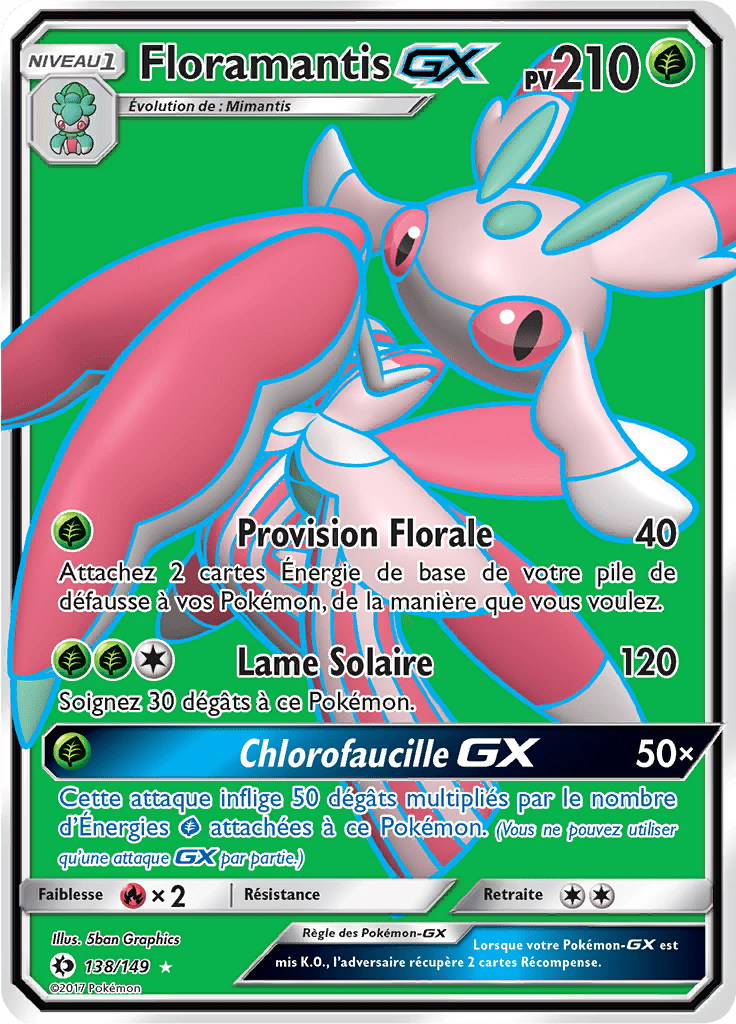 Floramantis - Soleil et Lune - 138 - GX Full Art