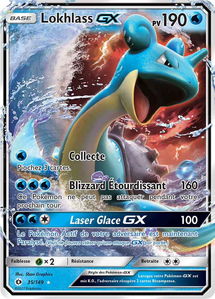 Lokhlass GX - Soleil et Lune - 035 - Holographique rare GX