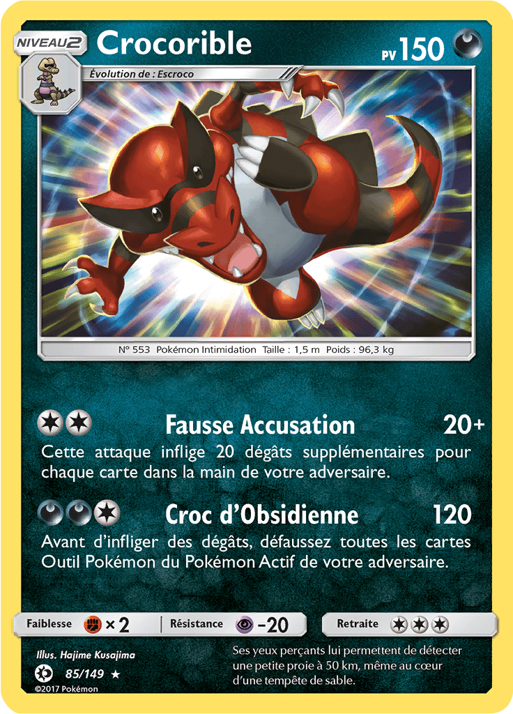 Crocorible - Soleil et Lune - 085 - Holographique rare