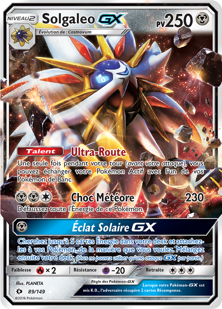 Solgaleo GX - Soleil et Lune - 089 - Holographique rare GX