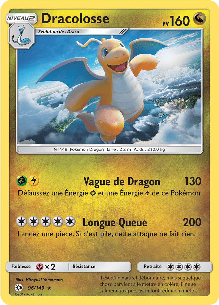 Dracolosse - Soleil et Lune - 096 - Holographique rare
