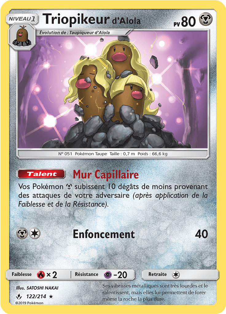 Triopikeur d'Alola - SL Alliance Infaillible - 122 - Rare
