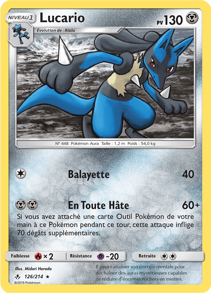 Lucario - SL Alliance Infaillible - 126 - Holographique rare
