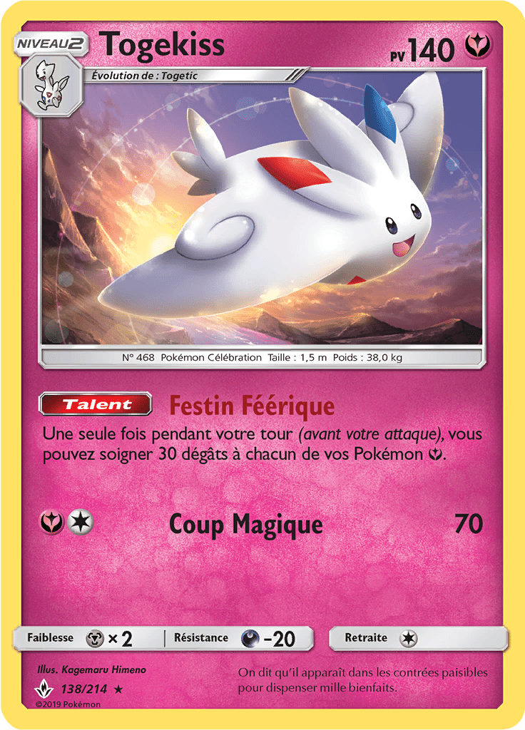 Togekiss - SL Alliance Infaillible - 138 - Holographique rare