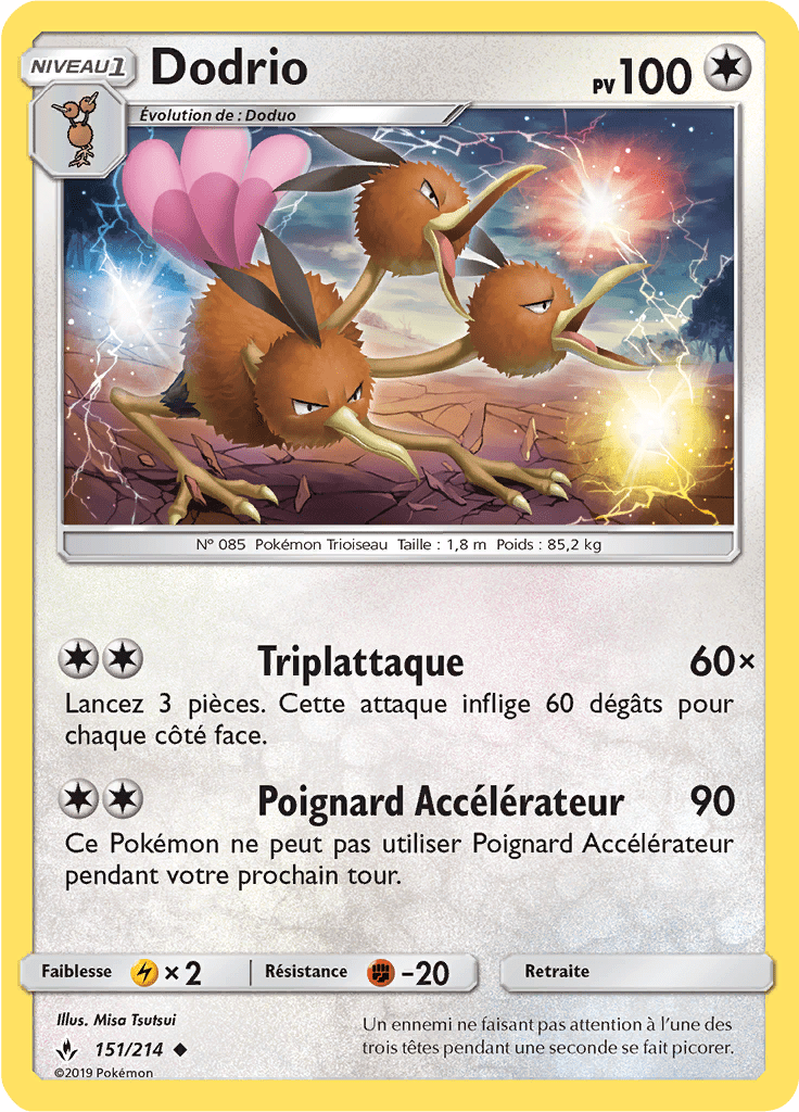 Dodrio - SL Alliance Infaillible - 151 - Peu commune