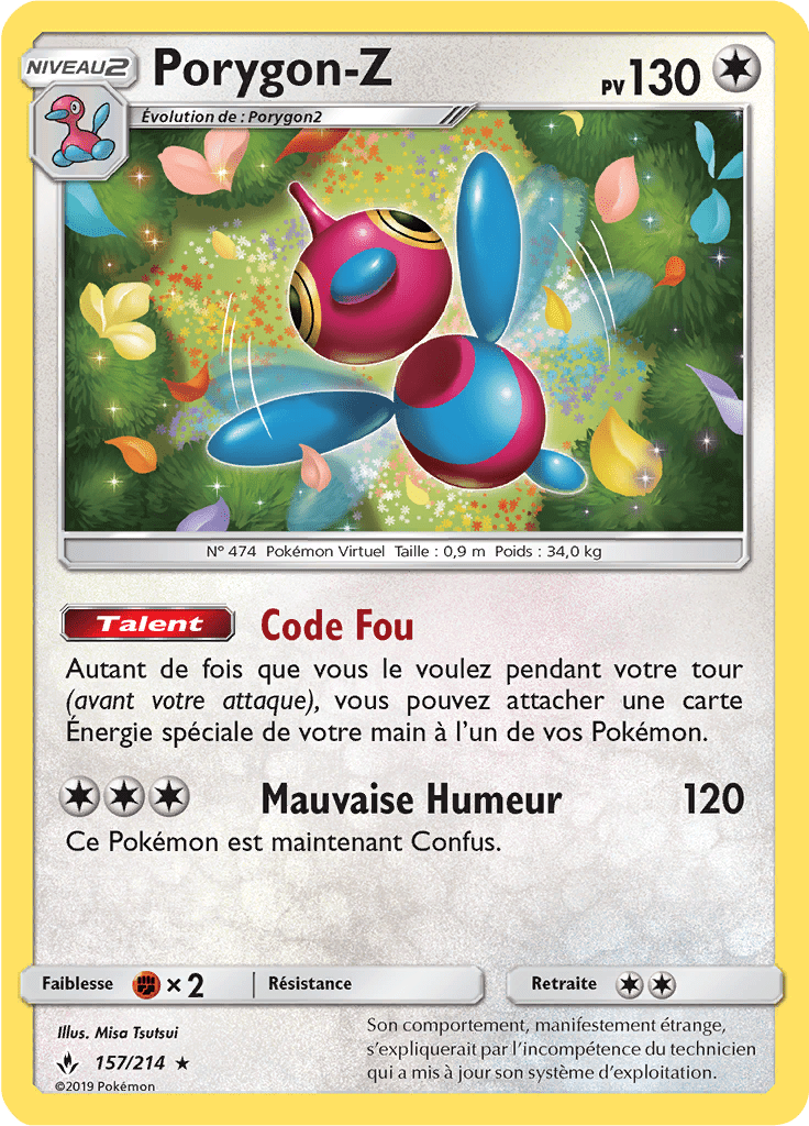 Porygon-Z - SL Alliance Infaillible - 157 - Holographique rare