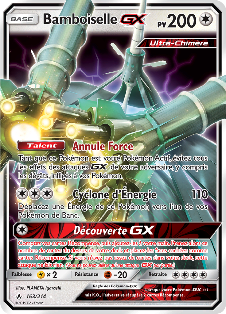 Bamboiselle GX - SL Alliance Infaillible - 163 - Holographique rare GX