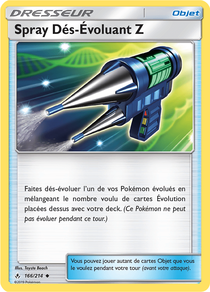 Spray Dés-Évoluant Z - SL Alliance Infaillible - 166 - Peu commune