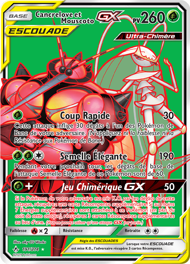Cancrelove et Mouscoto GX - SL Alliance Infaillible - 191 - GX Full Art