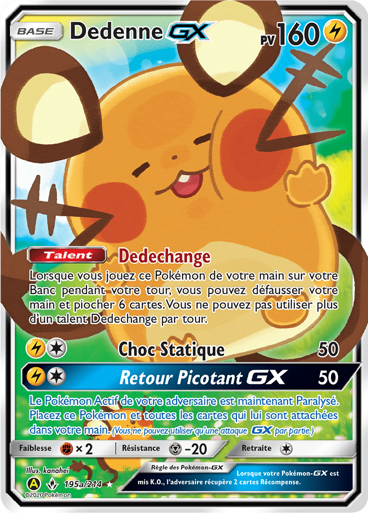 Dedenne GX - SL Alliance Infaillible - 195a - Carte alternative