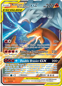 Reshiram et Dracaufeu GX - SL Alliance Infaillible - 020 - Holographique rare GX