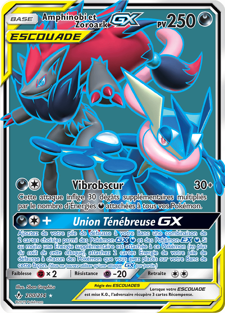 Amphinobi et Zoroark GX - SL Alliance Infaillible - 200 - GX Full Art