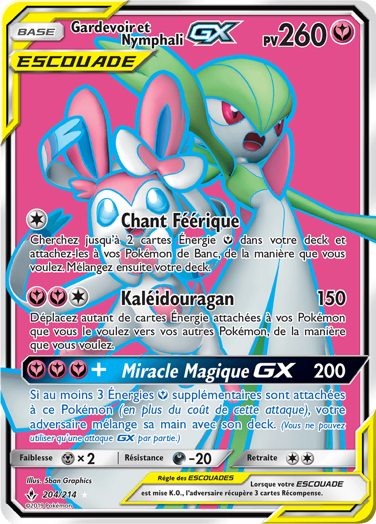 Gardevoir et Nymphali GX - SL Alliance Infaillible - 204 - GX Full Art