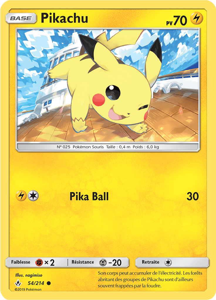 Pikachu - SL Alliance Infaillible - 054 - Commune