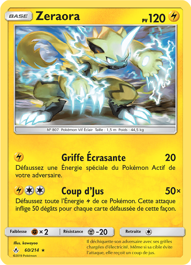 Zeraora - SL Alliance Infaillible - 060 - Rare