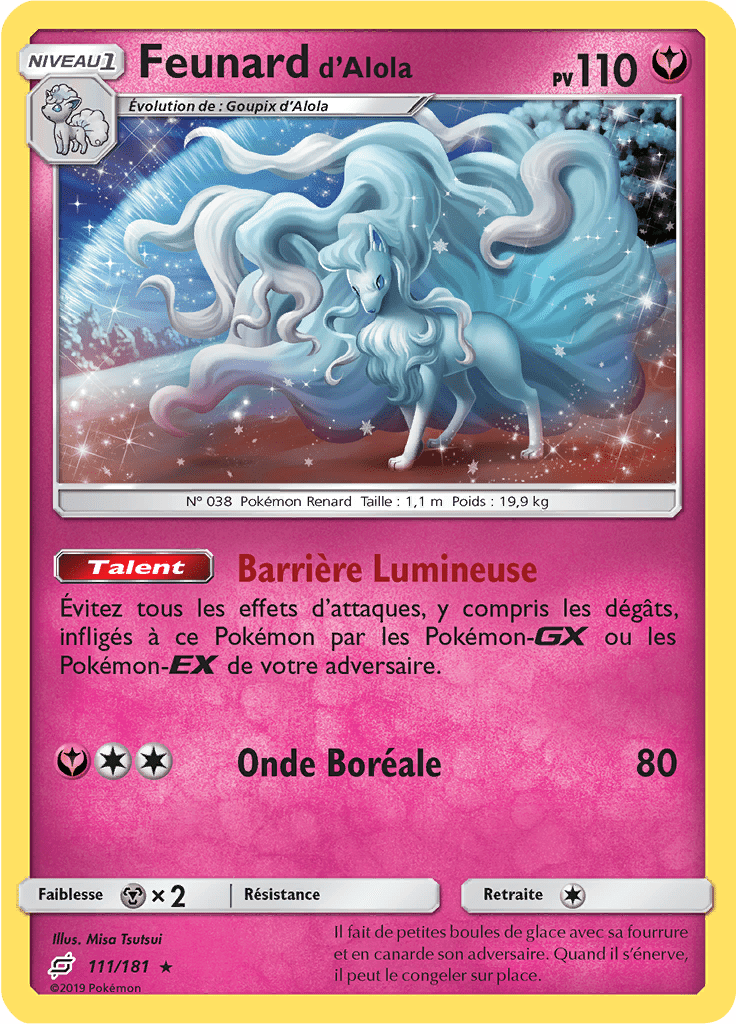 Feunard d'Alola - SL Duo de Choc - 111 - Holographique rare