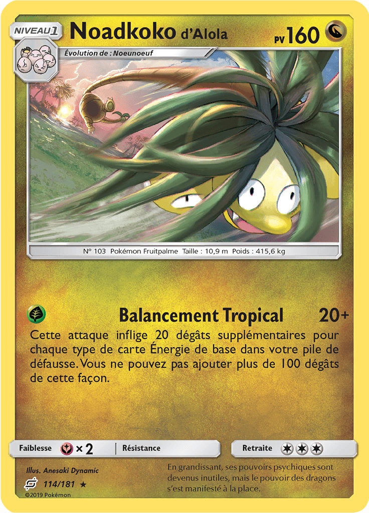 Noadkoko d'Alola - SL Duo de Choc - 114 - Rare