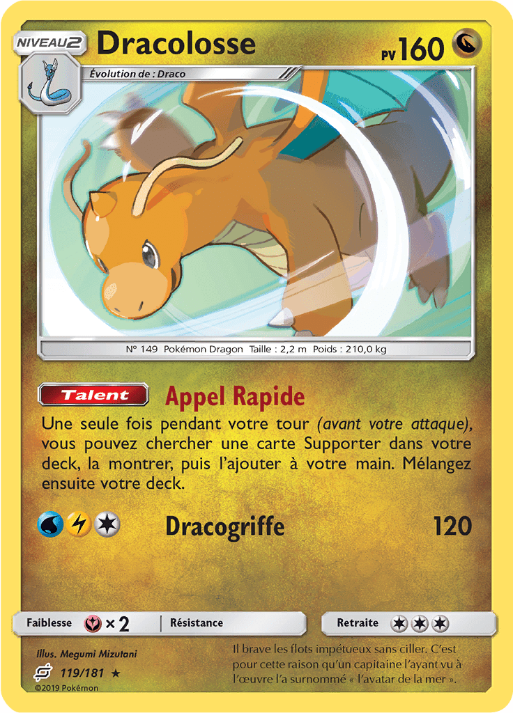 Dracolosse - SL Duo de Choc - 119 - Holographique rare