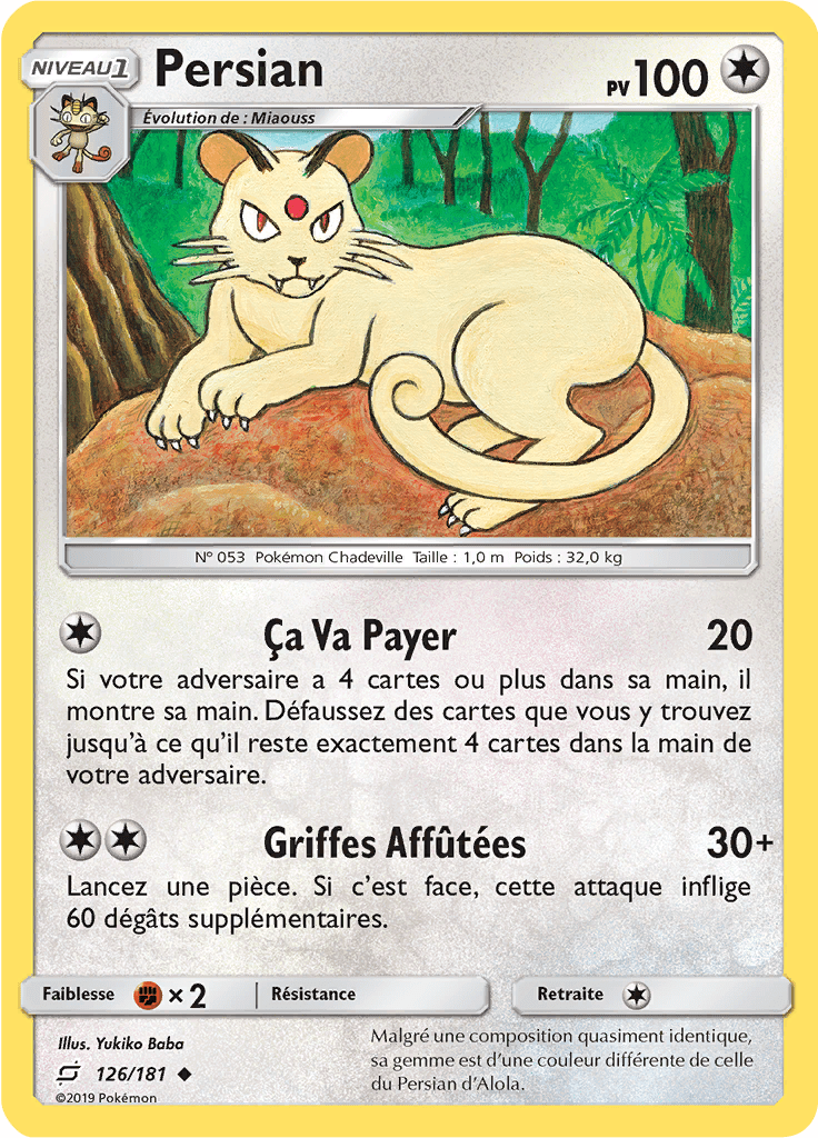 Persian - SL Duo de Choc - 126 - Peu commune