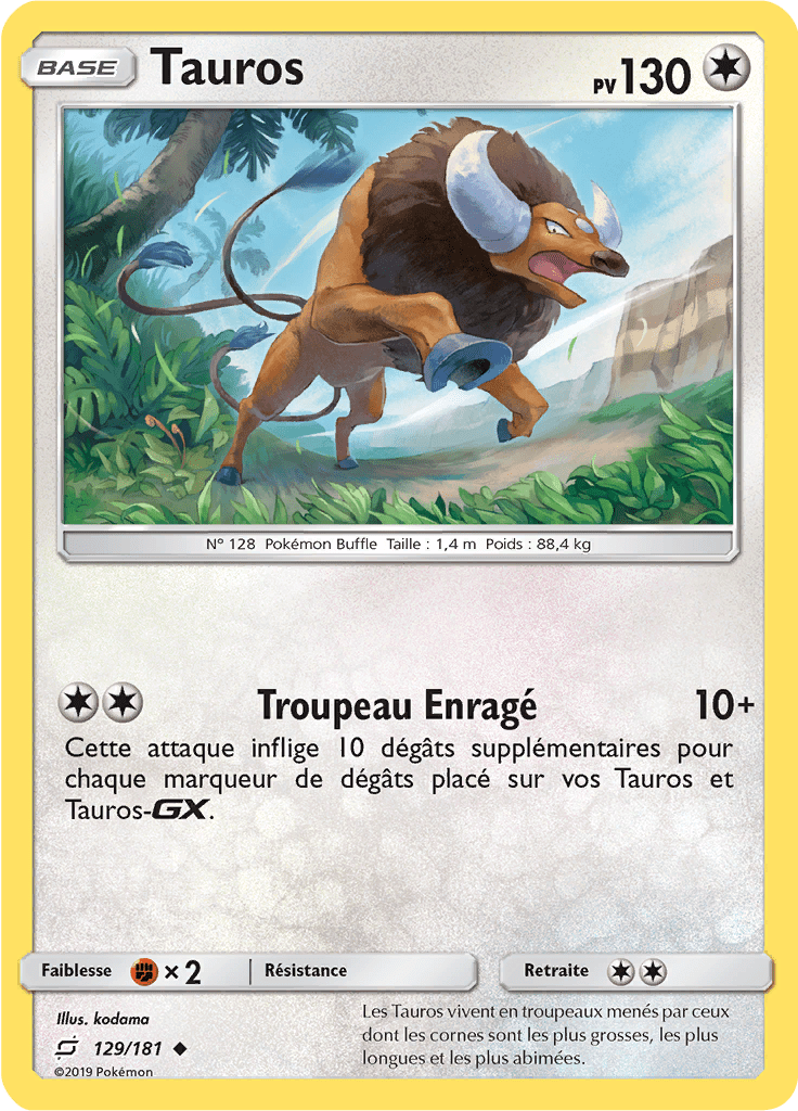 Tauros - SL Duo de Choc - 129 - Peu commune