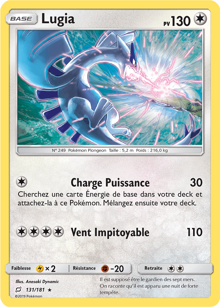 Lugia - SL Duo de Choc - 131 - Holographique rare