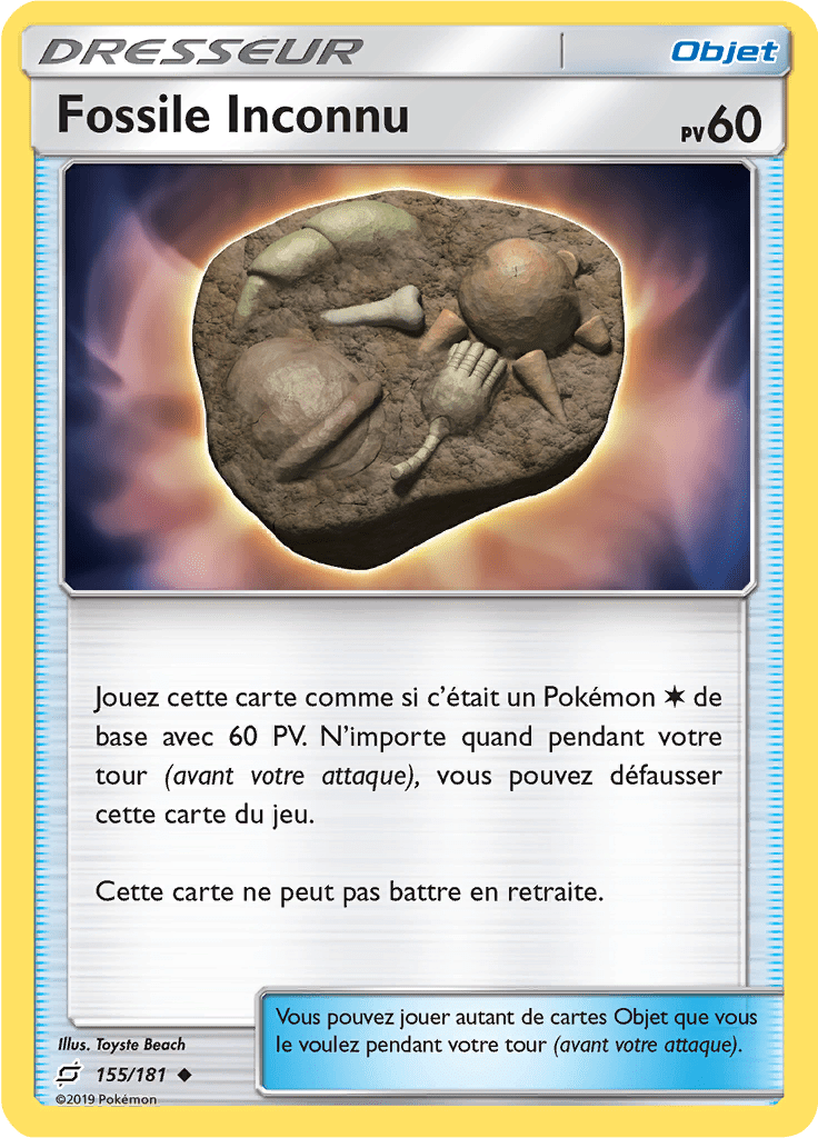 Fossile Inconnu - SL Duo de Choc - 155 - Peu commune