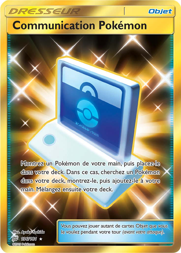 Communication Pokémon - SL Duo de Choc - 196 - Trainer gold