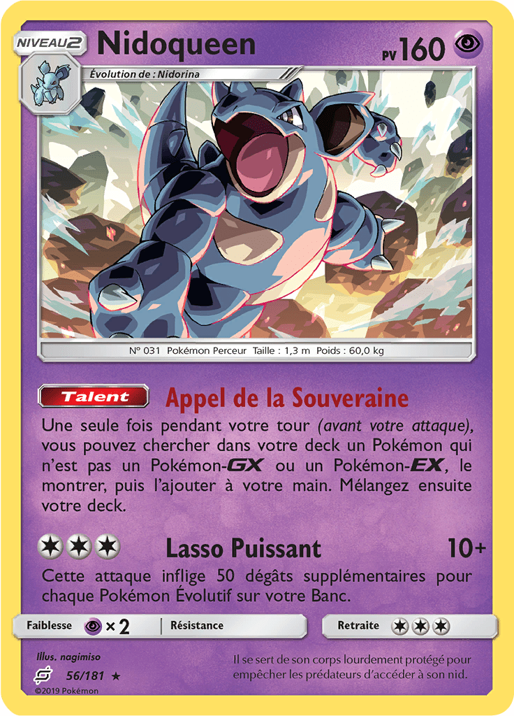 Nidoqueen - SL Duo de Choc - 056 - Rare