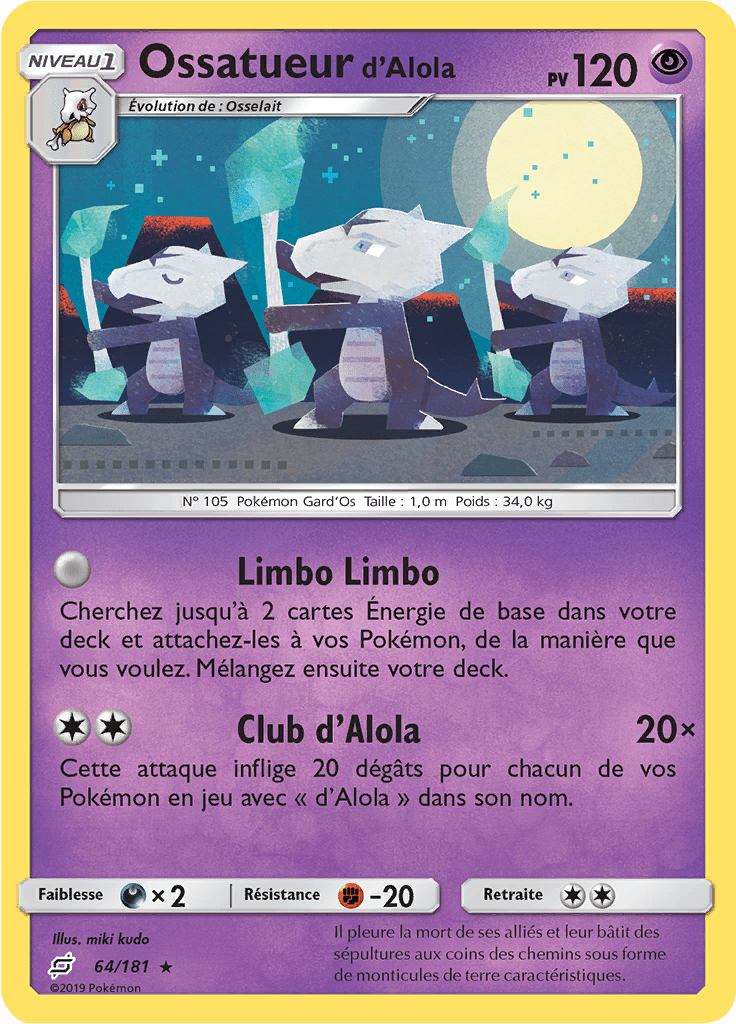 Ossatueur d'Alola - SL Duo de Choc - 064 - Rare