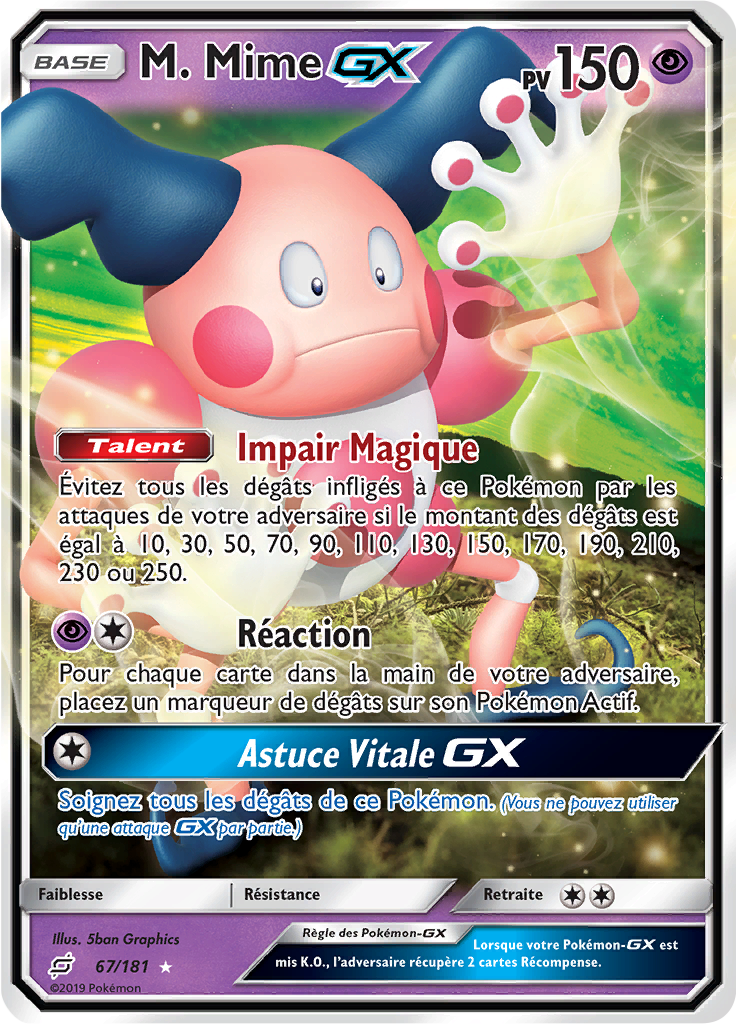 M. Mime GX - SL Duo de Choc - 067 - Holographique rare GX