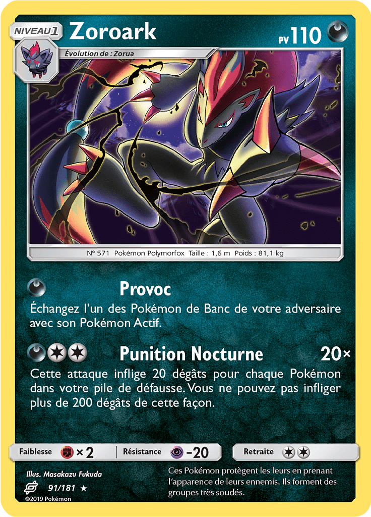 Zoroark - SL Duo de Choc - 091 - Holographique rare