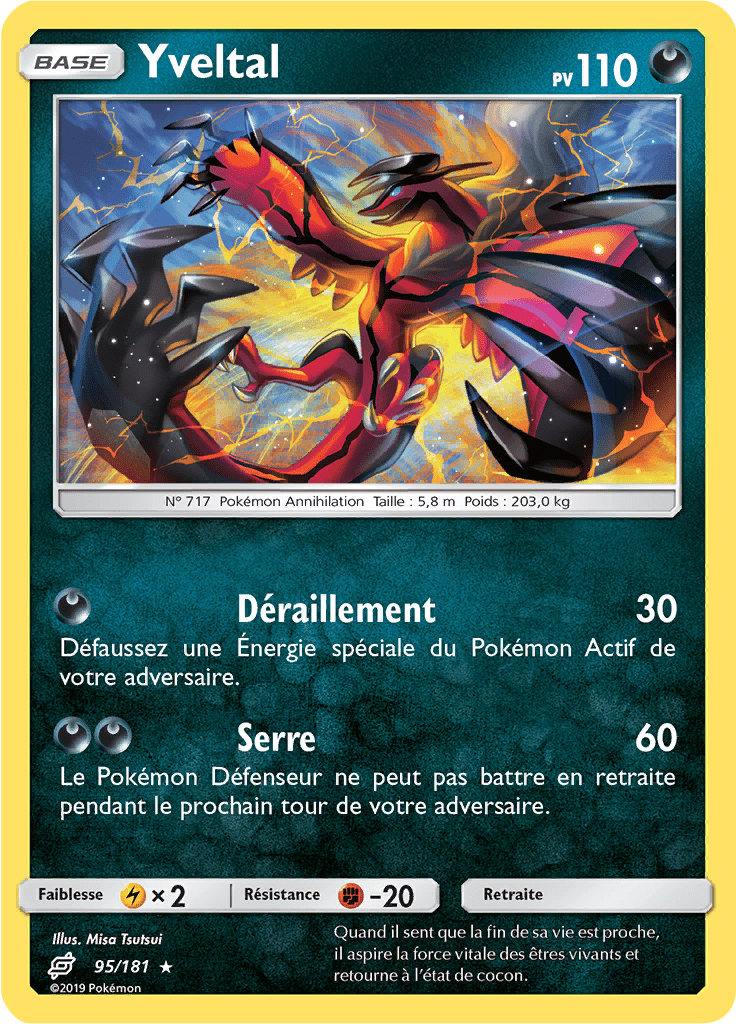 Yveltal - SL Duo de Choc - 095 - Holographique rare