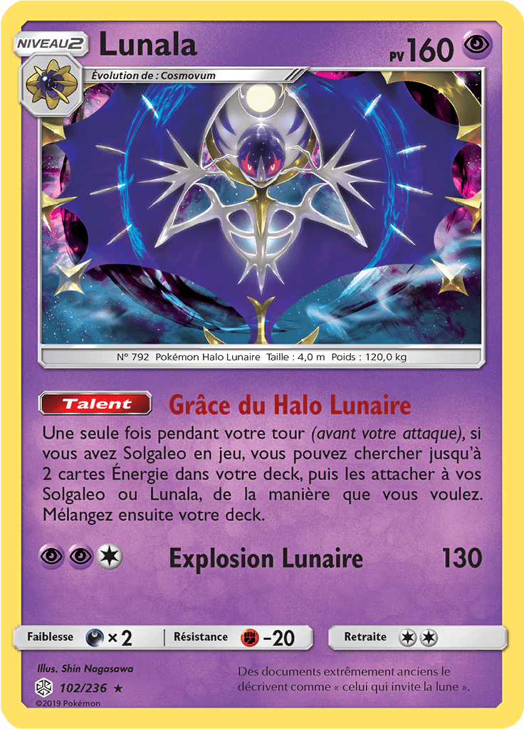 Lunala - SL Éclipse Cosmique - 102 - Holographique rare