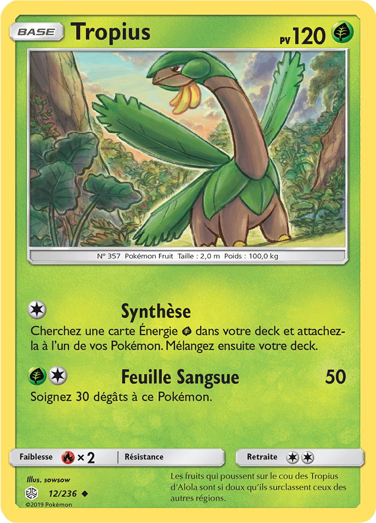 Tropius - SL Éclipse Cosmique - 012 - Peu commune