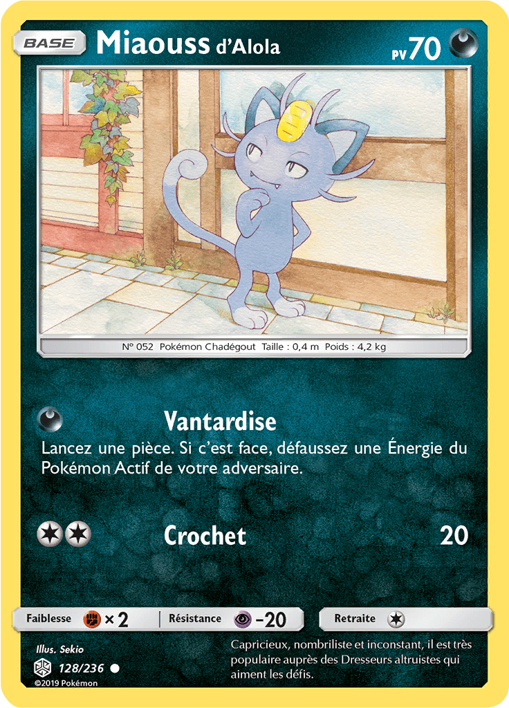 Miaouss d'Alola - SL Éclipse Cosmique - 128 - Commune