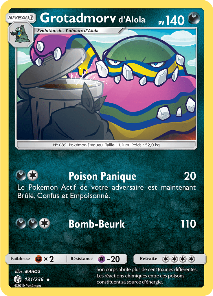 Grotadmorv d'Alola - SL Éclipse Cosmique - 131 - Rare