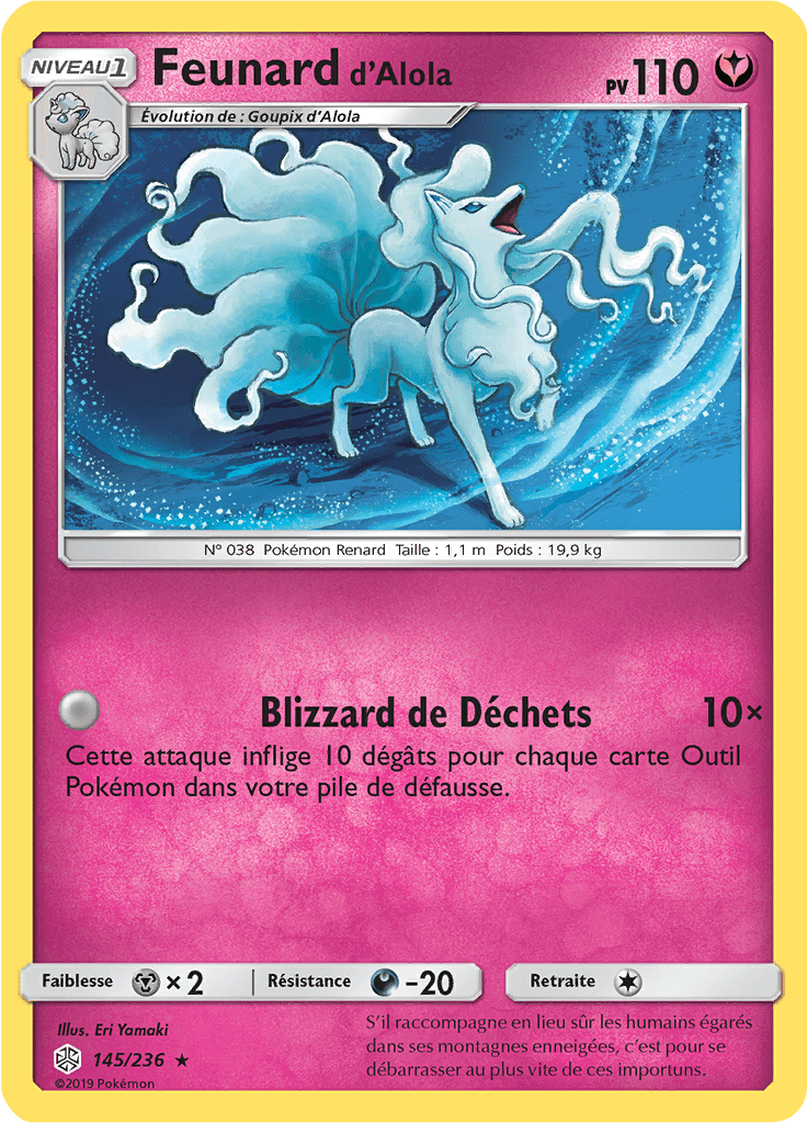 Feunard d'Alola - SL Éclipse Cosmique - 145 - Holographique rare