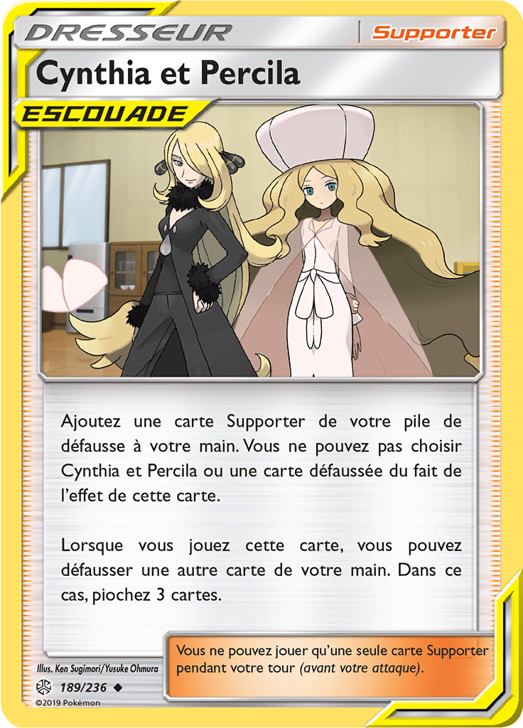 Cynthia et Percila - SL Éclipse Cosmique - 189 - Peu commune