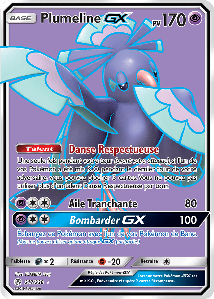 Plumeline GX - SL Éclipse Cosmique - 217 - GX Full Art